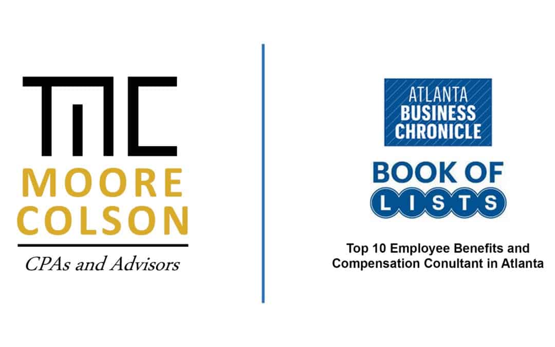 Moore Colson Ranks as a 2021 Top 10 Employee Benefits and Compensation Consultant in Atlanta