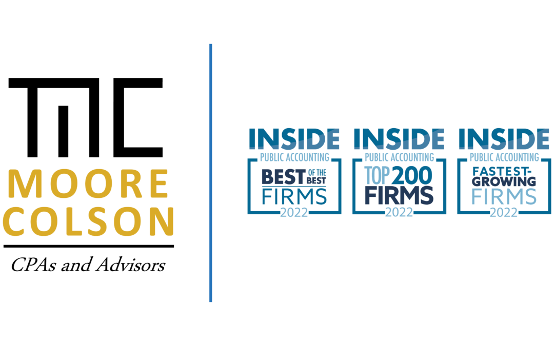 Moore Colson Ranks as an IPA 2022 Best of the Best Firm, Top 200 (#106) and Fastest-Growing Accounting Firm