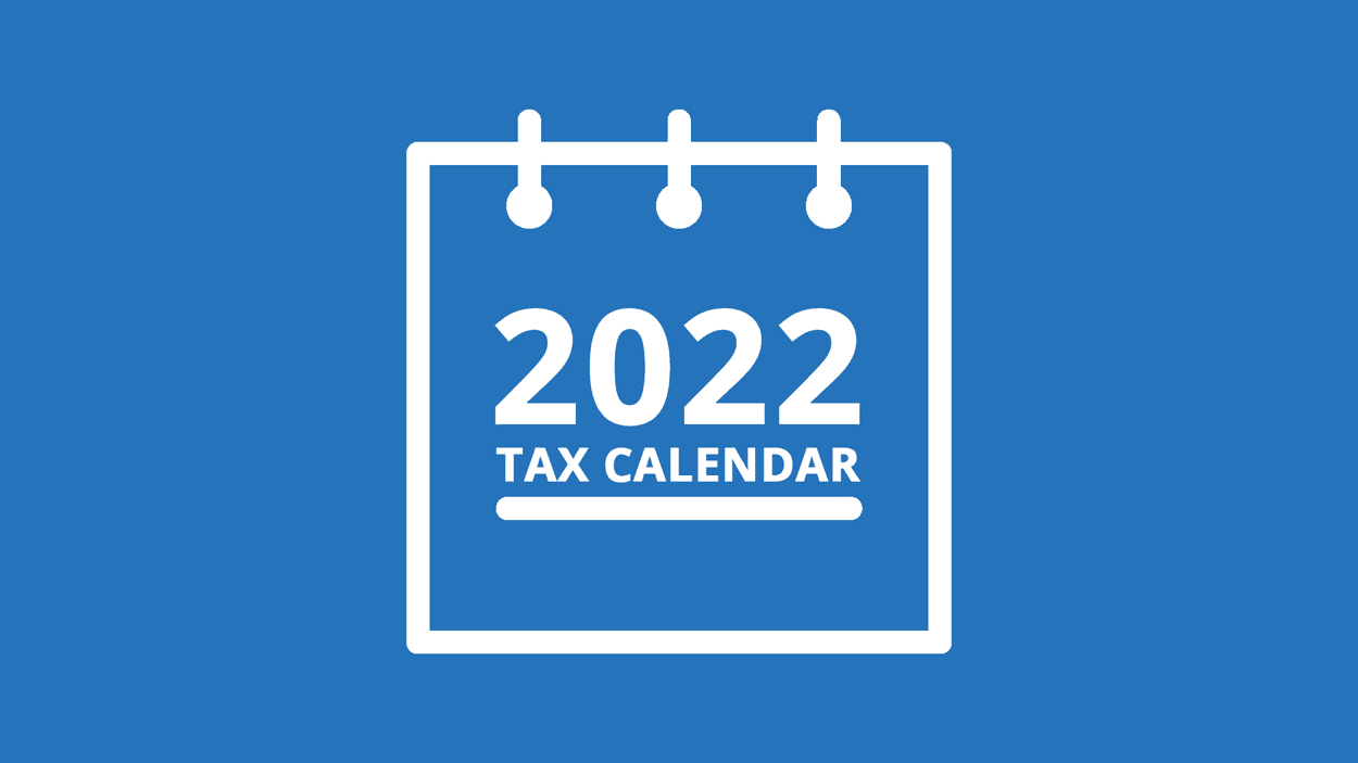 2022 Tax Calendar Image