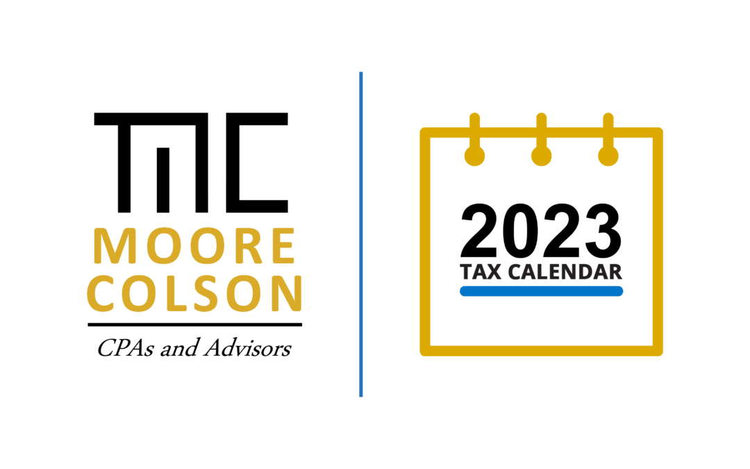 2023 Tax Calendar: Important Deadlines