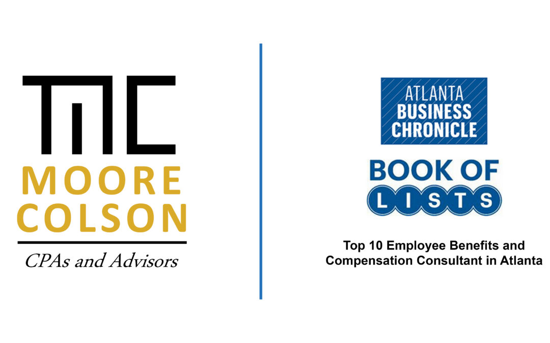 Moore Colson Ranks as a 2023 Top 10 Employee Benefits and Compensation Company in Atlanta