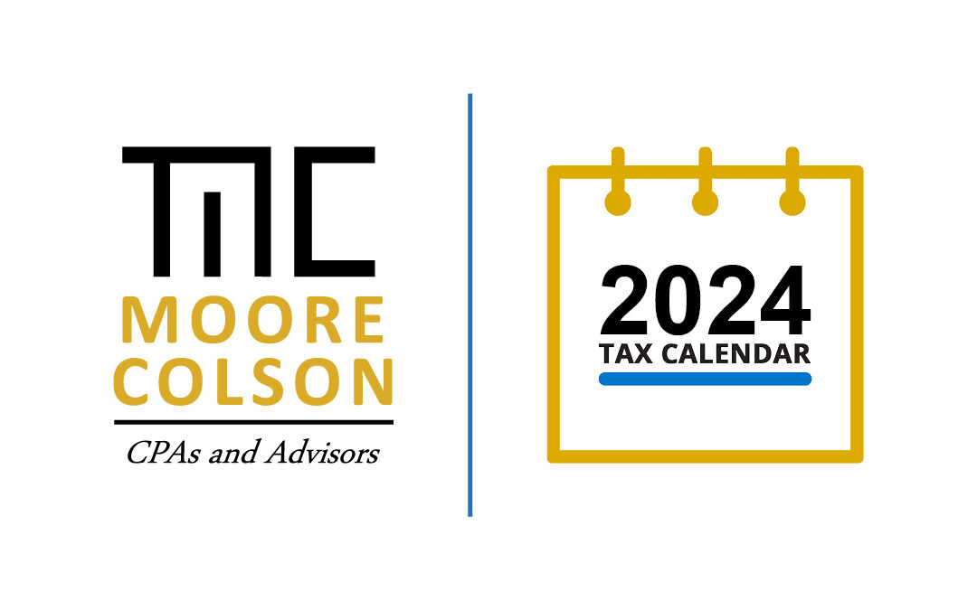 2024 Tax Calendar: Important Deadlines