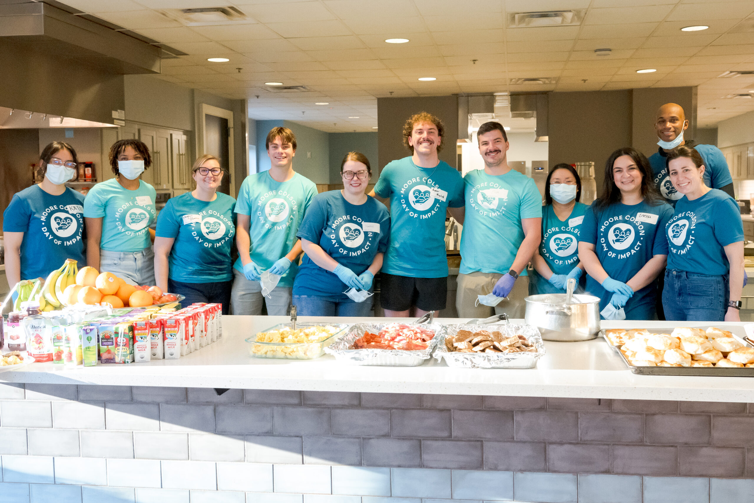 Moore Colson employees volunteering at Ronald McDonald House