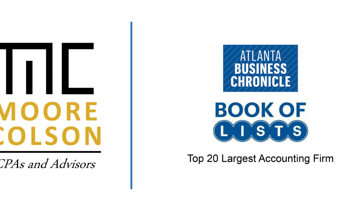 Moore Colson Named a Top 20 Largest Accounting Firm in Atlanta