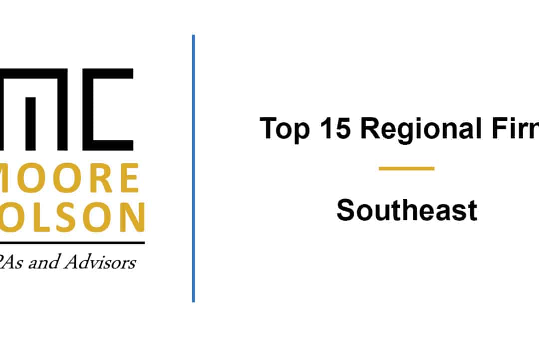 Moore Colson Ranks No. 15 on Accounting Today Top Regional Firm List (Southeast)