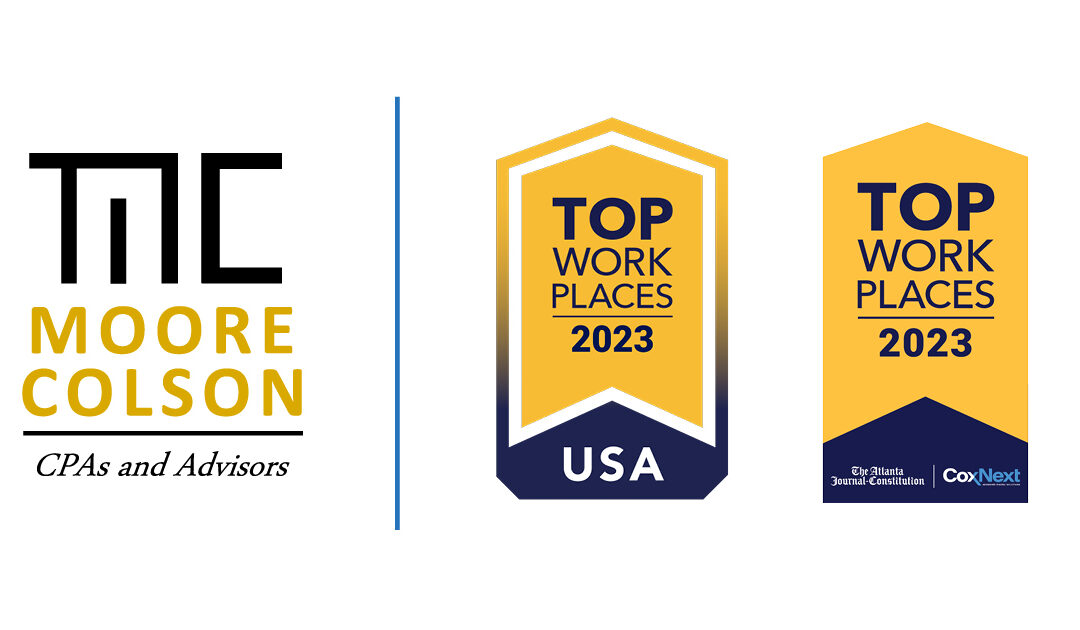 Moore Colson Named an AJC Top Workplace and a Top Workplace USA
